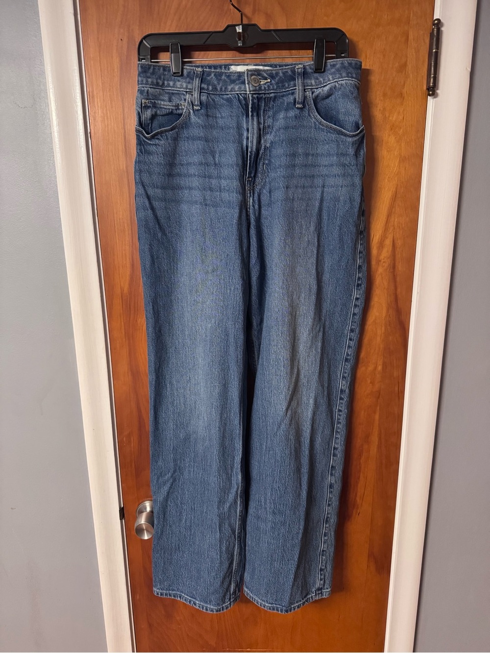 Price due to call out! See notes.Hollister Wide-Leg High-Rise Jeans in Blue Wash